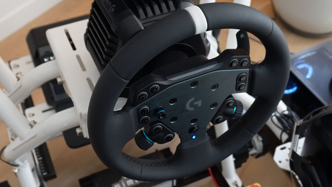 Gros plan sur le Logitech RS Round Wheel