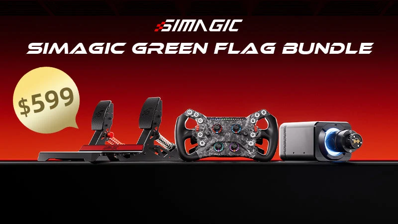 Vue commerciale du Simagic Green Flag Bundle
