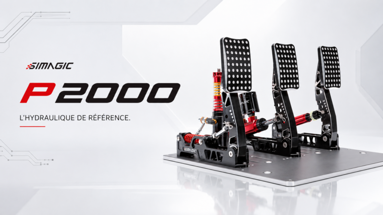 Test du pédalier Simagic P2000 : l’hydraulique de référence