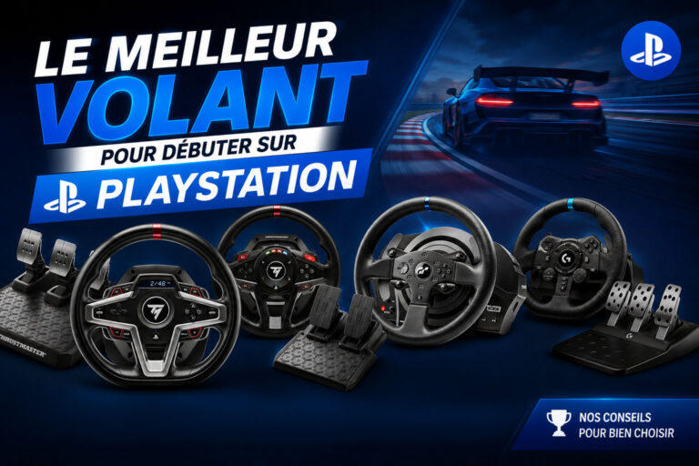 Meilleur volant PS5 débutant 2026 : T300 RS, G923, T248 ou T128