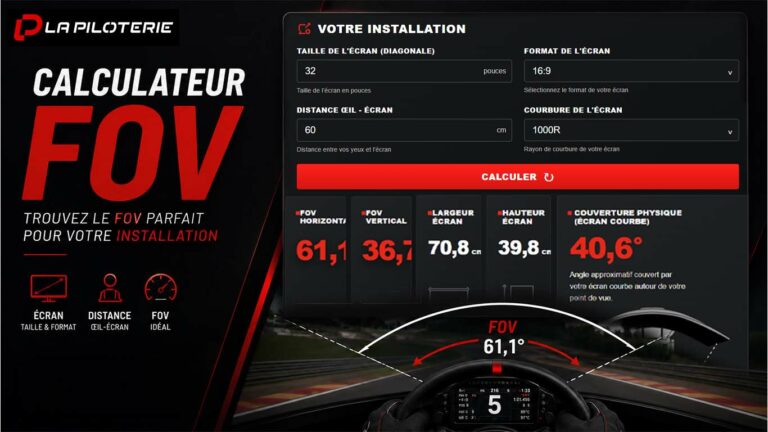 Calculateur FOV Sim Racing