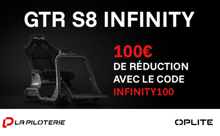 GTR S8 Infinity - 100€ de réduction avec le code INFINITY100
